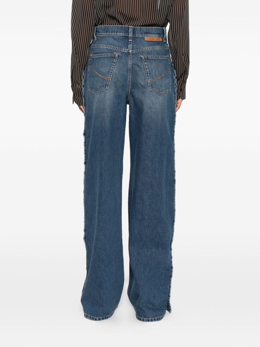 Stella McCartney Wide-leg Denim Jeans Blue