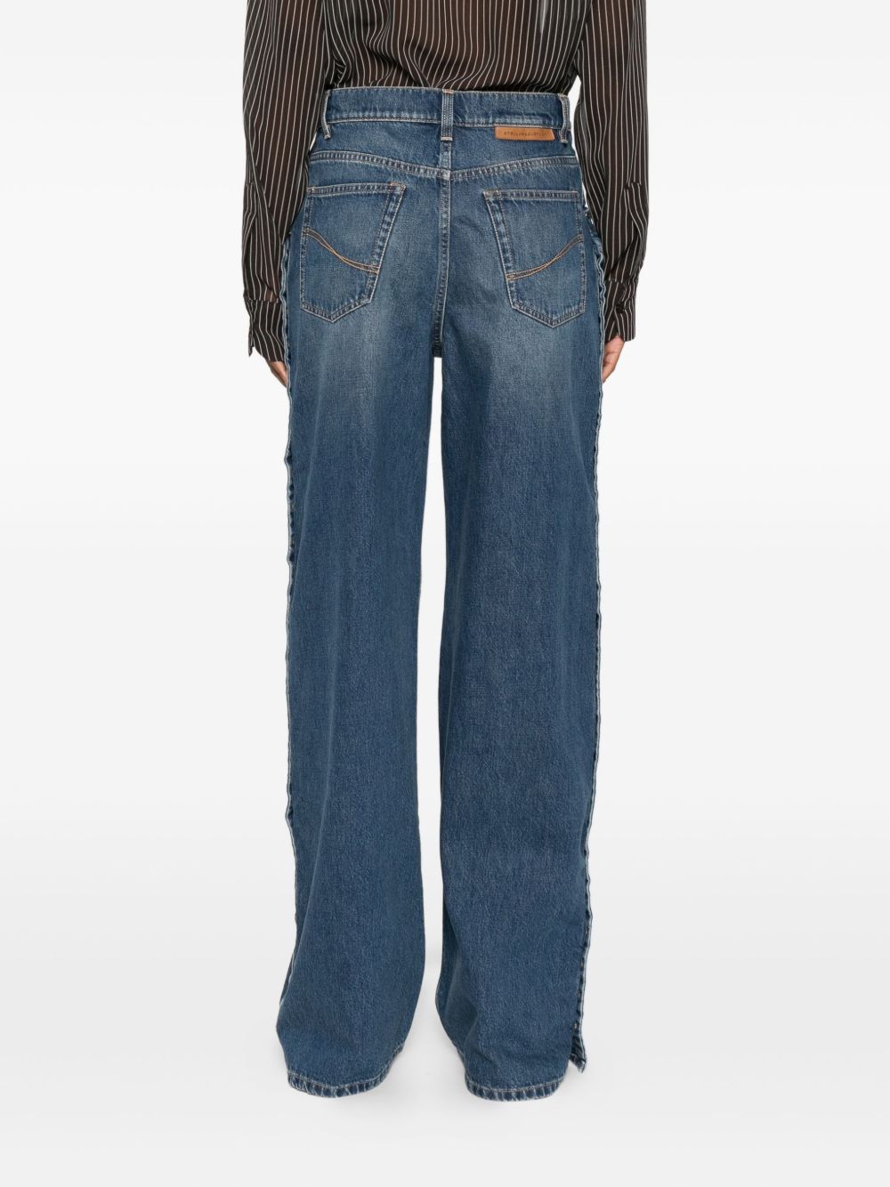 Stella McCartney Wide-leg Denim Jeans Blue