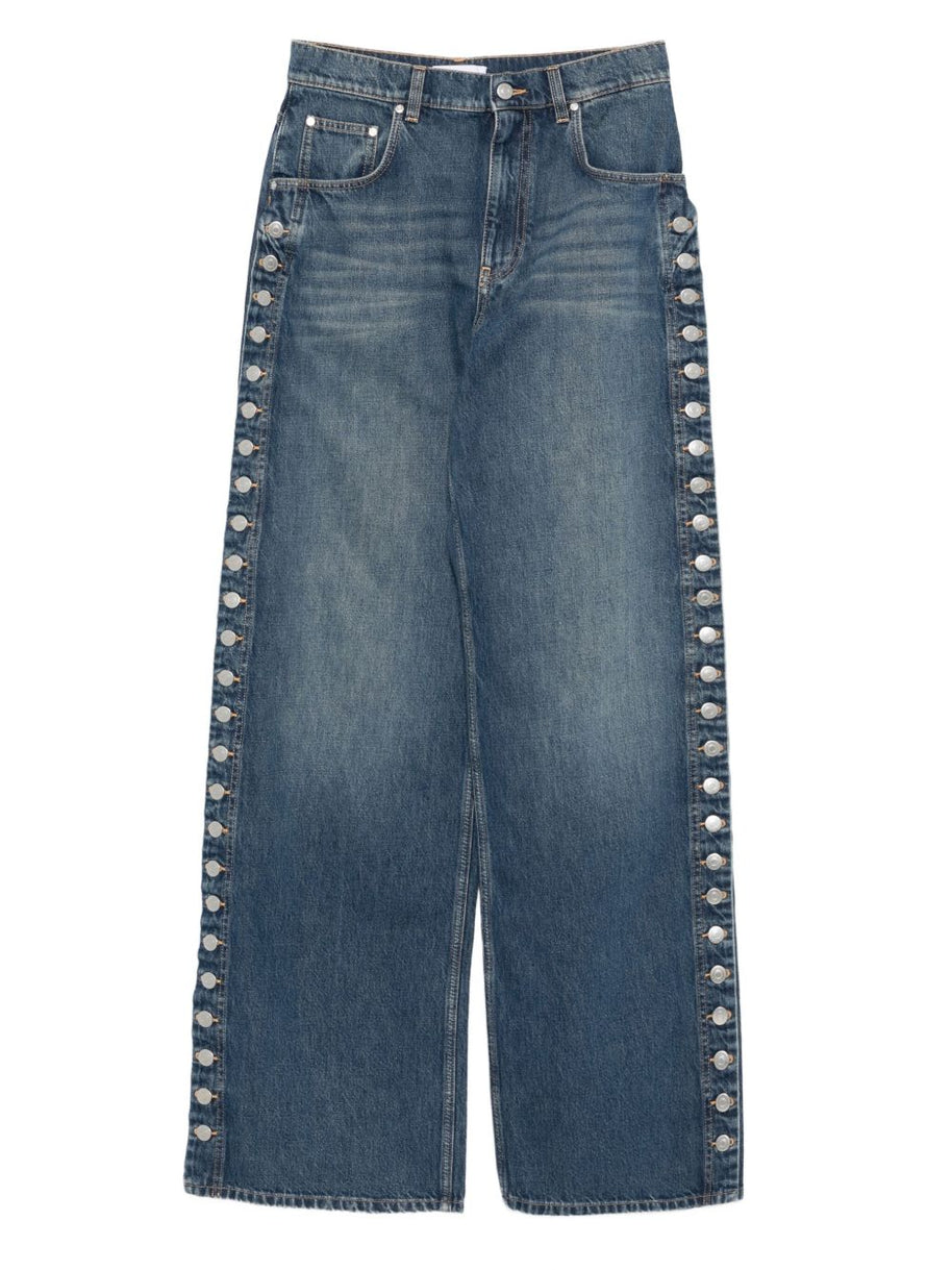Stella McCartney Wide-leg Denim Jeans Blue