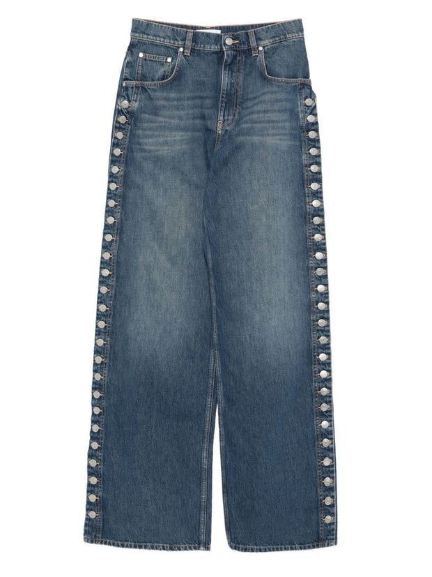 Stella McCartney Wide-leg Denim Jeans Blue