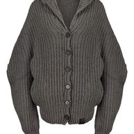 Stella McCartney Cashmere Wool Blend Cardigan - Grey