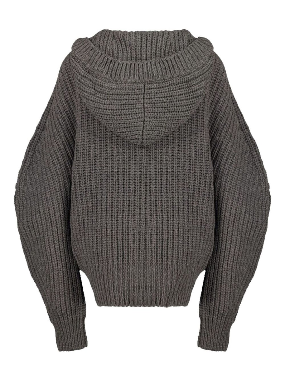 Stella McCartney Cashmere Wool Blend Cardigan - Grey