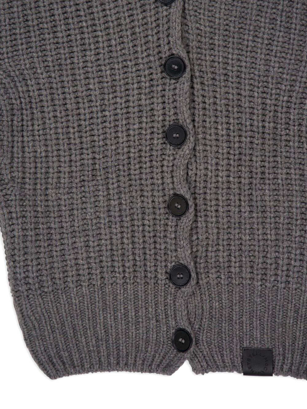 Stella McCartney Cashmere Wool Blend Cardigan - Grey