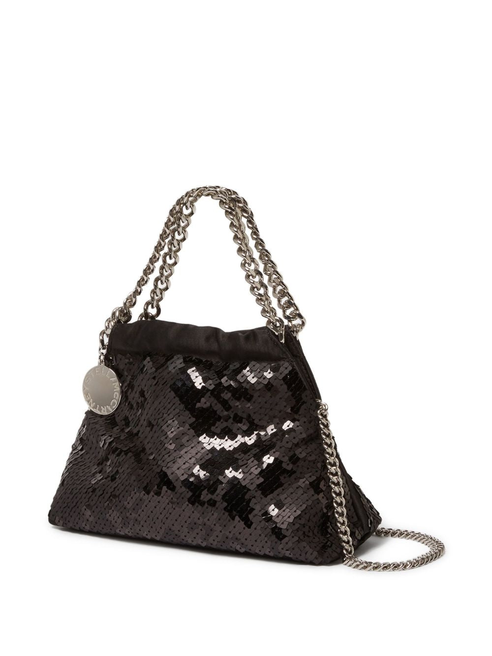Stella McCartney Falabella Mini Sequined Handbag Black