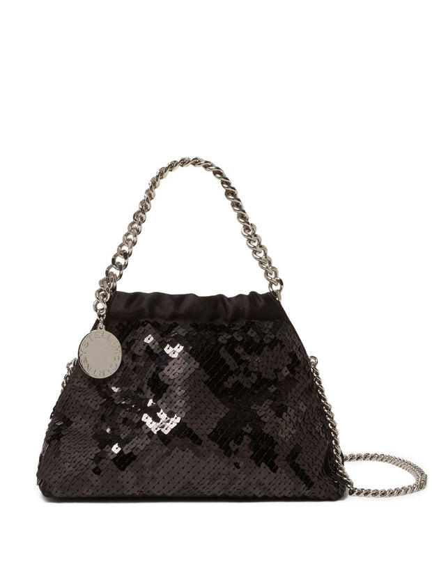Stella McCartney Falabella Mini Sequined Handbag Black