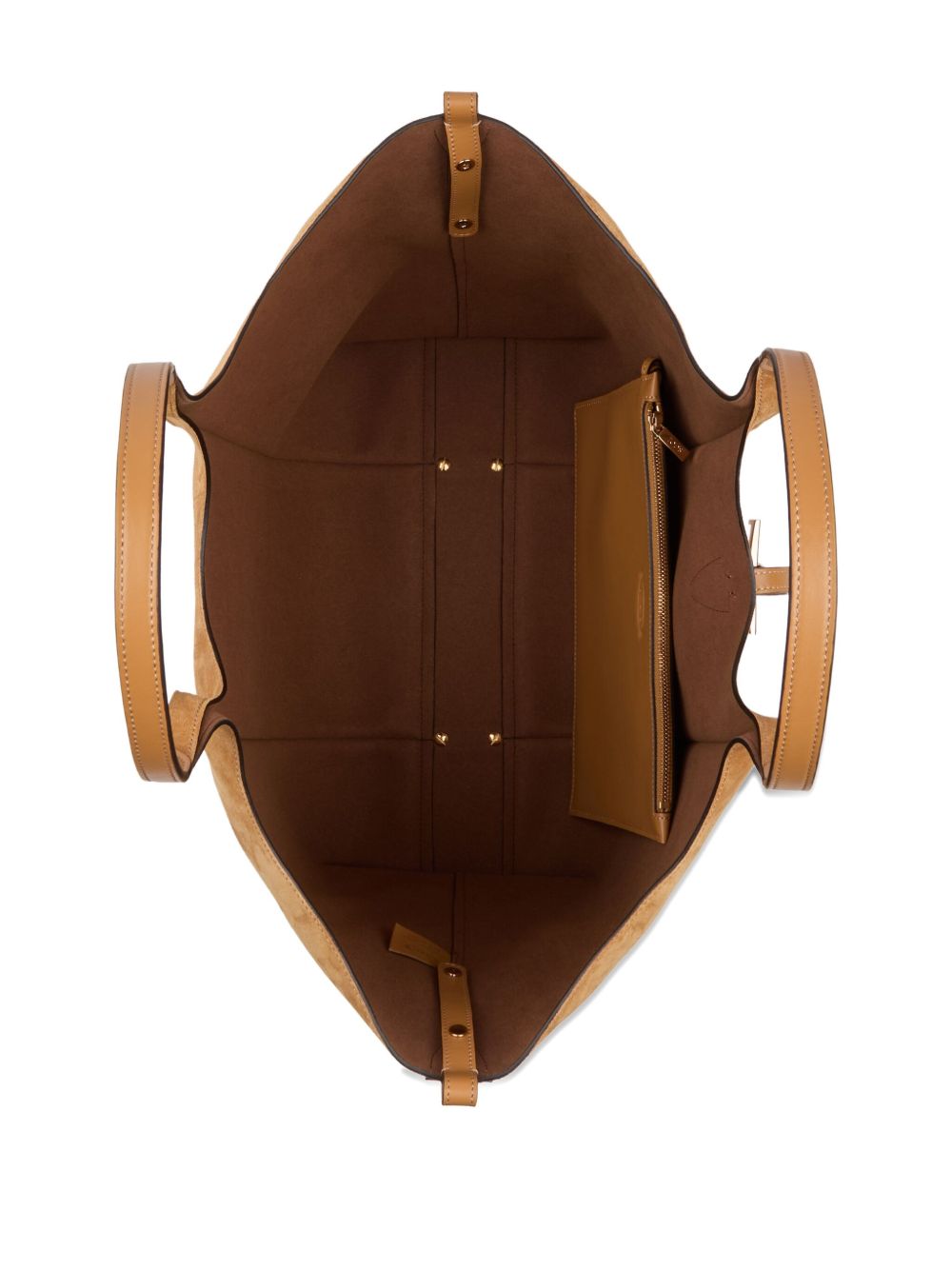 Tod's Medium Leather Tote Bag Leather Brown