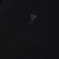 Ami Paris Ami De Coeur V-neck Wool Cardigan - Black