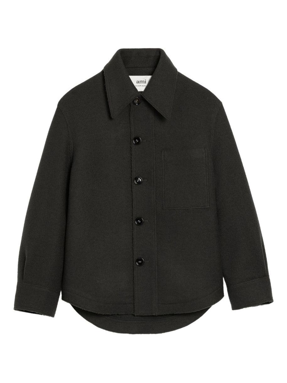 Ami Paris Wool Jacket - Grey