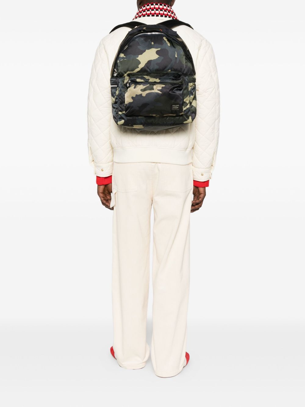 PORTER Counter Shade Nylon Backpack Brown