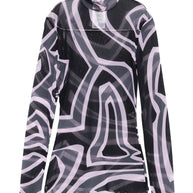 Pucci Printed Tulle Top Black