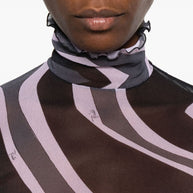Pucci Printed Tulle Top Black