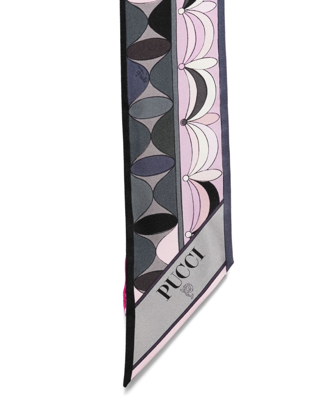 Pucci Printed Silk Scarf Black