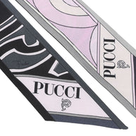 Pucci Printed Silk Foulard Scarf Black