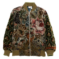 Pierre Louis Mascia Printed Silk Blend Bomber Jacket - Beige