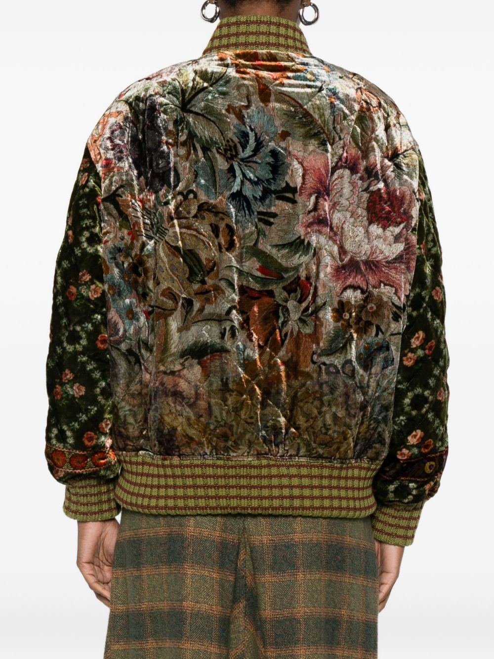 Pierre Louis Mascia Printed Silk Blend Bomber Jacket - Beige