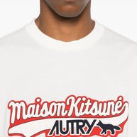 AUTRY X MAISON KITSUNE Logo Cotton T-shirt White