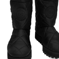 Dolce & Gabbana Nylon Puffy Boots Black