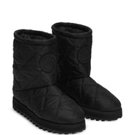 Dolce & Gabbana Nylon Puffy Boots Black