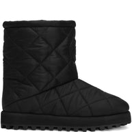 Dolce & Gabbana Nylon Puffy Boots Black