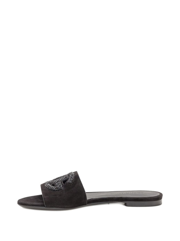 Dolce & Gabbana DG Logo Sandals Black