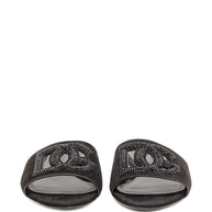Dolce & Gabbana DG Logo Sandals Black