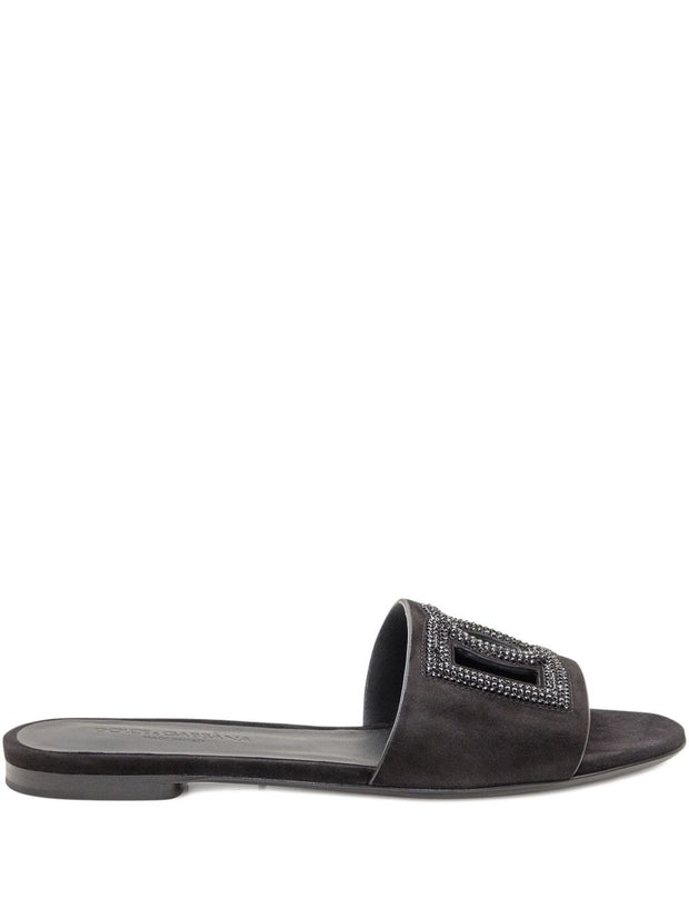 Dolce & Gabbana DG Logo Sandals Black