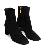 Dolce & Gabbana Suede Ankle Boots Black