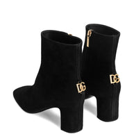 Dolce & Gabbana Suede Ankle Boots Black