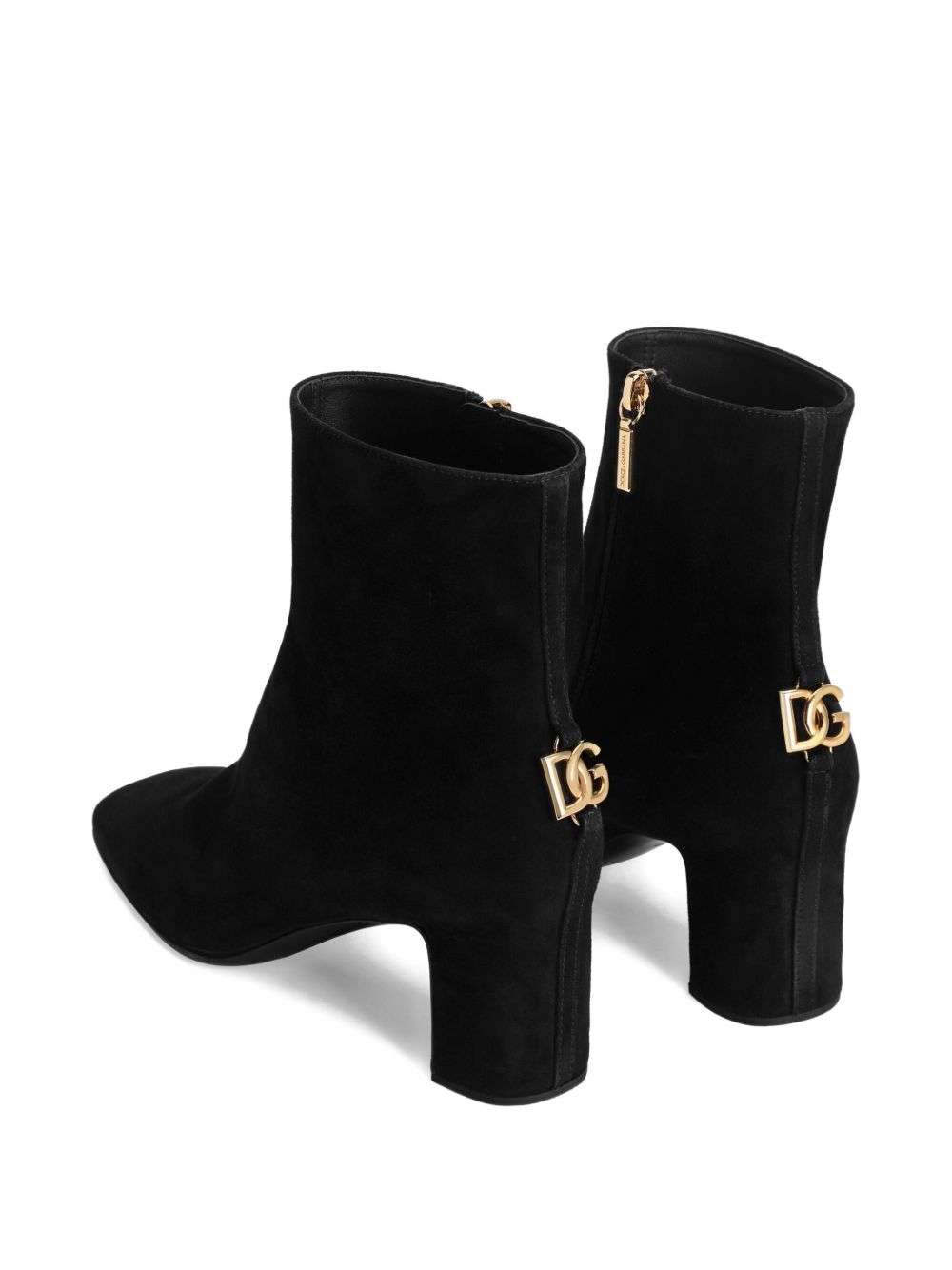 Dolce & Gabbana Suede Ankle Boots Black