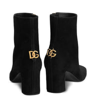 Dolce & Gabbana Suede Ankle Boots Black