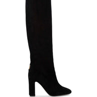 Dolce & Gabbana Suede Tall Boots Black