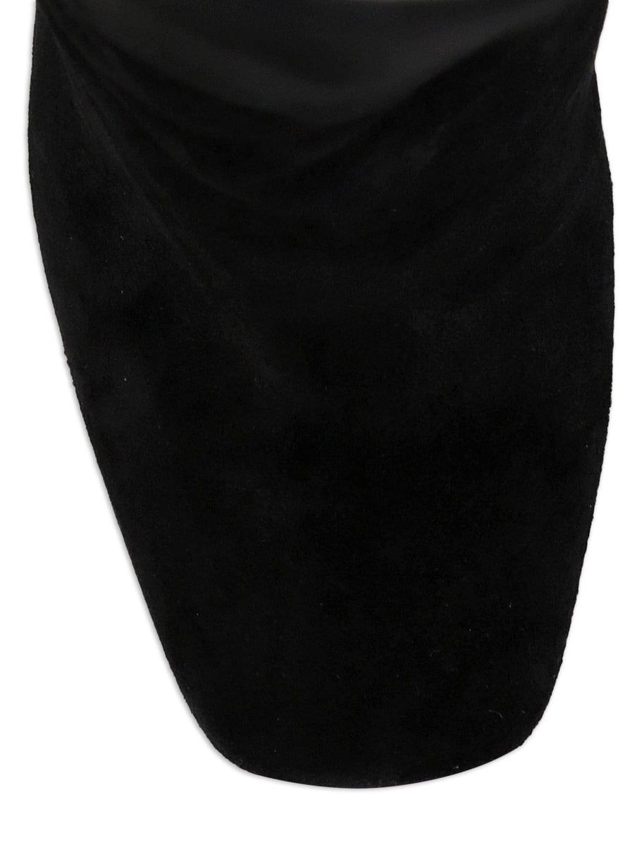 Dolce & Gabbana Suede Tall Boots Black