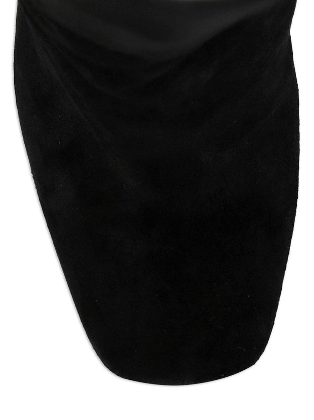 Dolce & Gabbana Suede Tall Boots Black