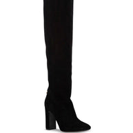 Dolce & Gabbana Suede Tall Boots Black