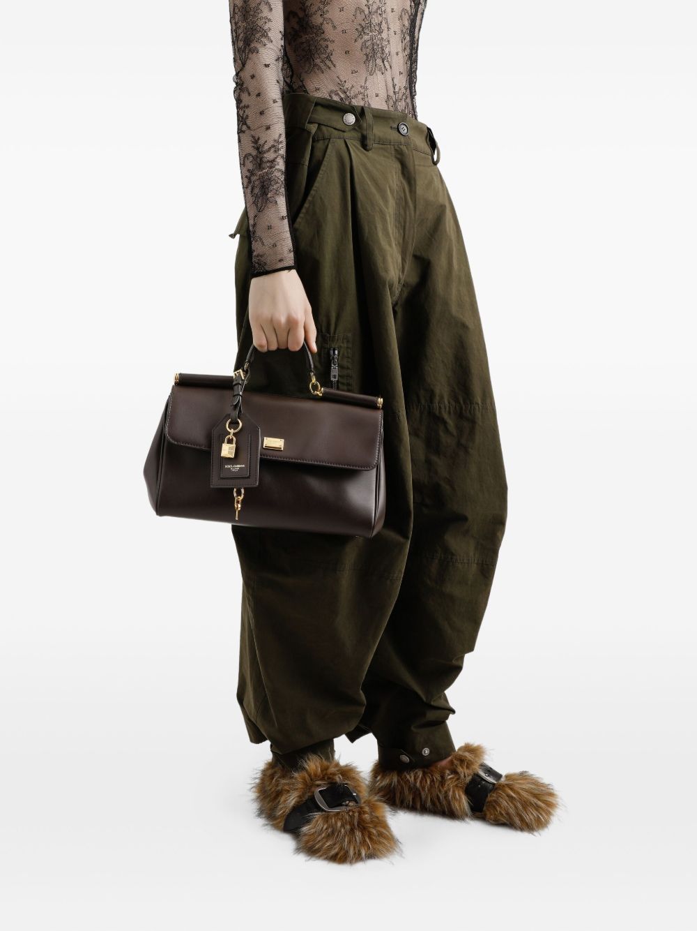 Dolce & Gabbana Sicily Soft Leather Handbag