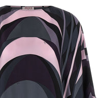 Pucci Printed Silk Kaftan Black