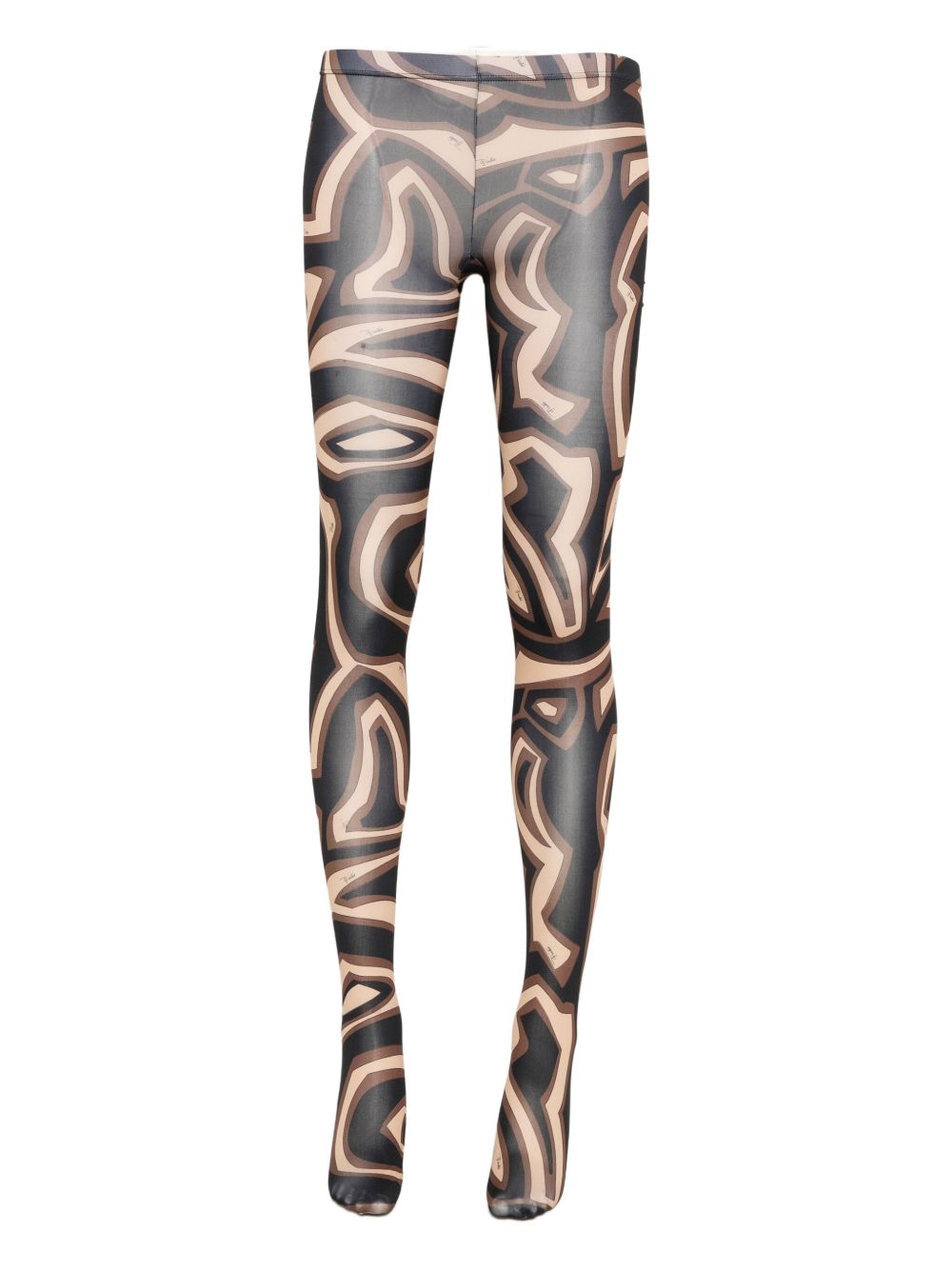 Pucci Printed Tights - Black