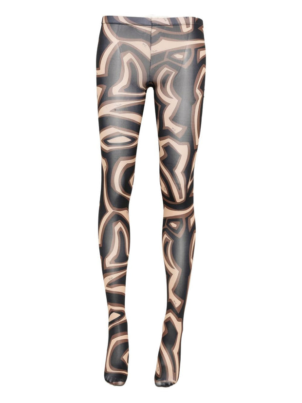 Pucci Printed Tights - Black