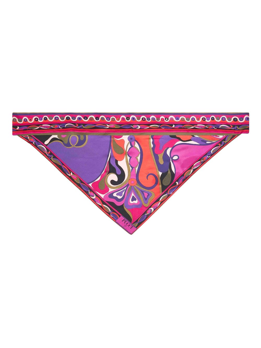 Pucci Printed Silk Foulard Scarf MultiColour
