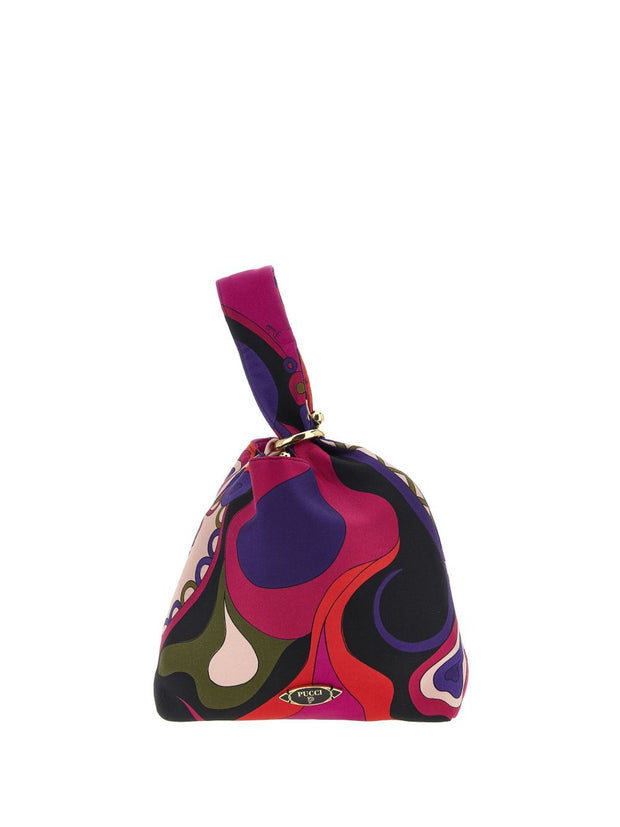 Pucci Printed Silk Handbag MultiColour