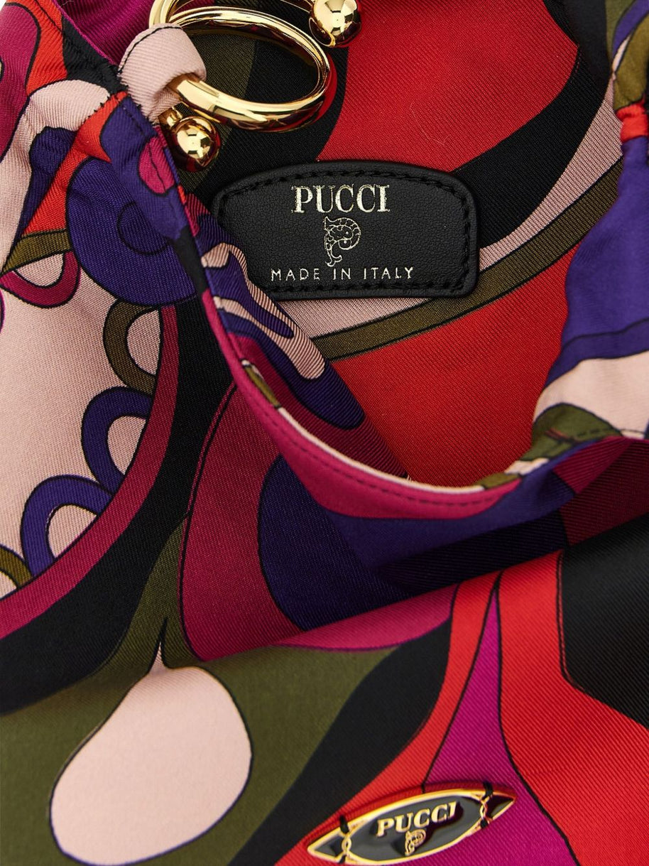 Pucci Printed Silk Handbag MultiColour