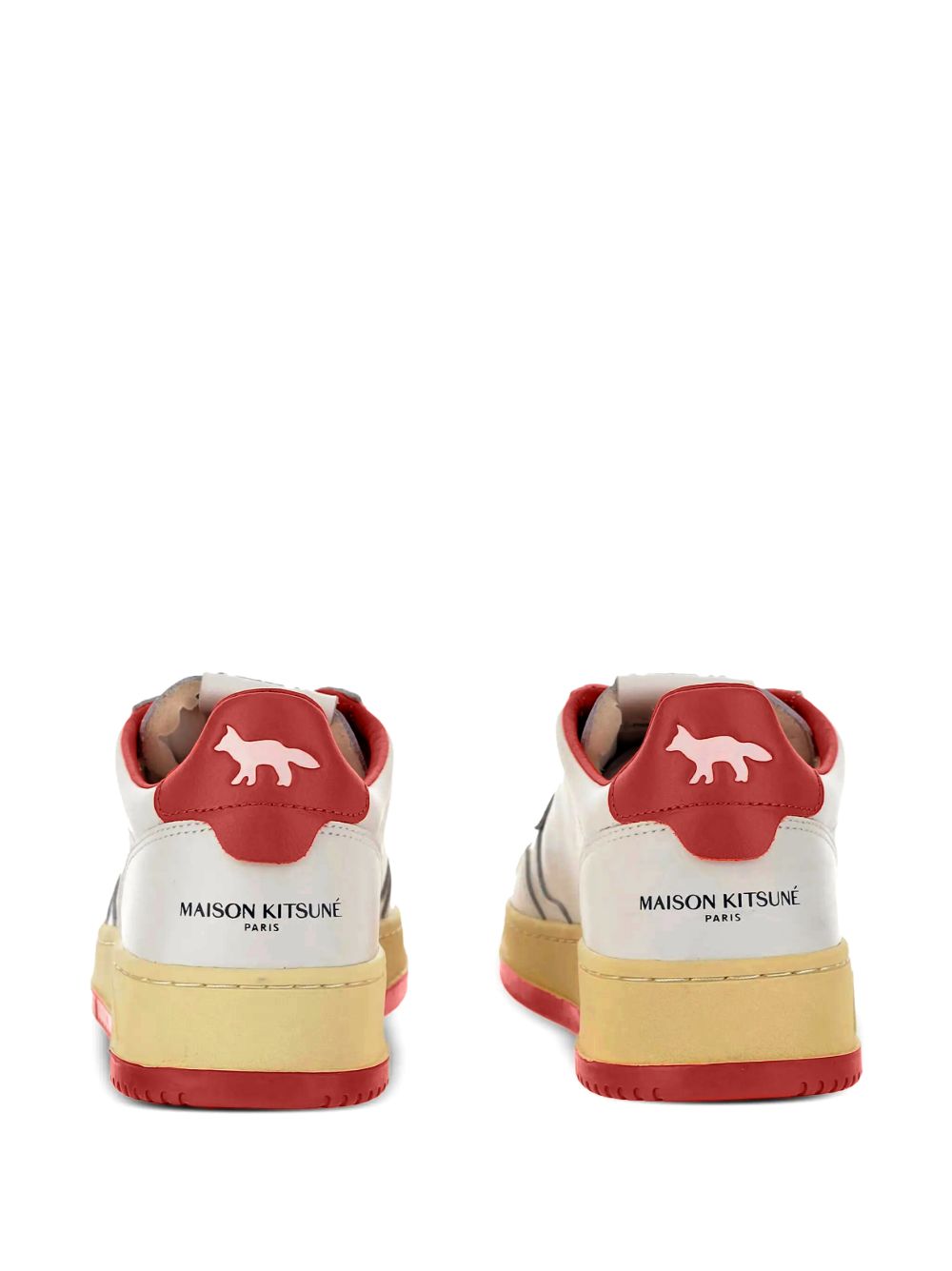 AUTRY X MAISON KITSUNE Medalist Low Sneakers Red