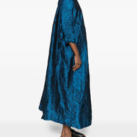 Daniela Gregis Silk Short Dress Blue