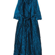 Daniela Gregis Silk Short Dress Blue