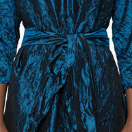 Daniela Gregis Silk Short Dress Blue