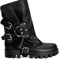 Dolce & Gabbana Leather Boots Black