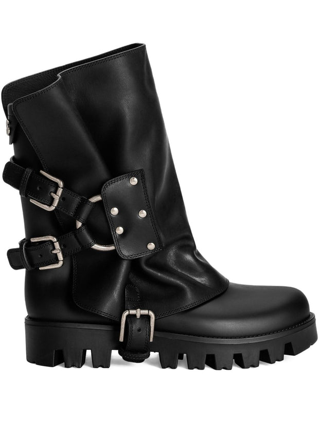 Dolce & Gabbana Leather Boots Black
