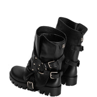 Dolce & Gabbana Leather Boots Black
