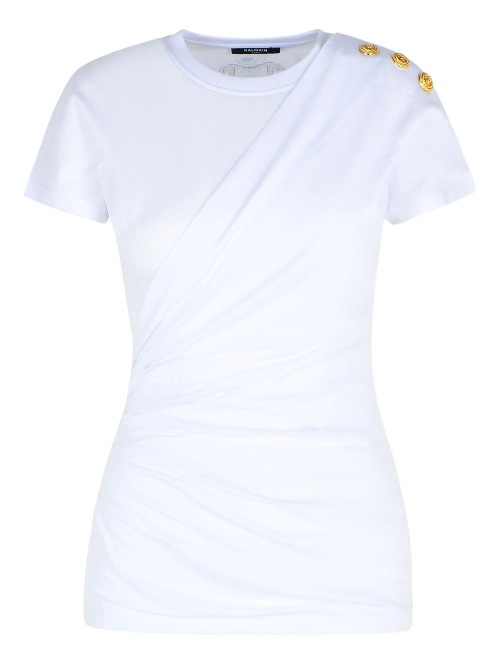 Balmain T-shirts And Polos White