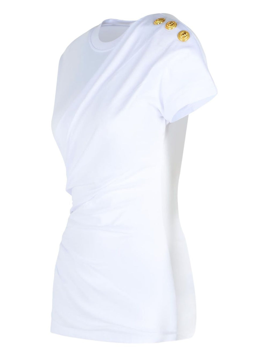 Balmain T-shirts And Polos White